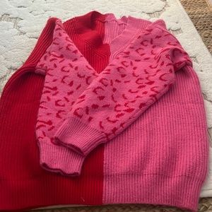 Two tone sweater